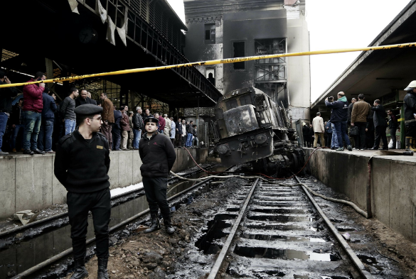 Cairo station fire: Train crash causes deadly blaze