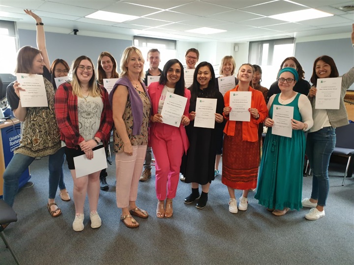 Ghada Abdel Rahim represents Egypt in a music therapy course at Britain’s largest university