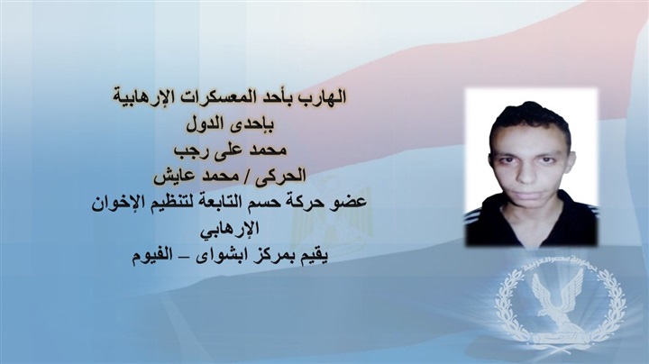 Egypt's Interior Ministry identifies the perpetrator from Hasm terrorist cell behind the NCI