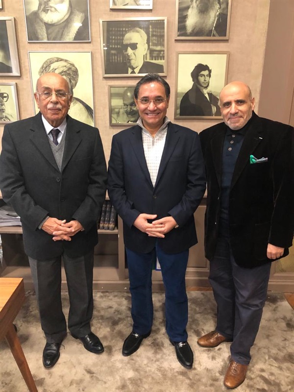 Moufid Shehab visits CEMO and commends Ali’s role in exposing the terrorist forces plans for Western public opinion