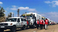 17-truck convoy of