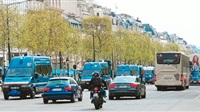 Heavy security in