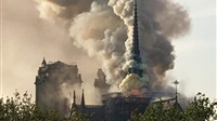 Huge fire underway