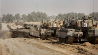 Israeli army vehicles