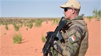 French soldier opened