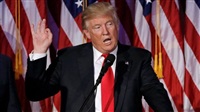 Trump says did not