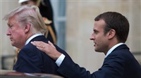 Trump, Macron voice