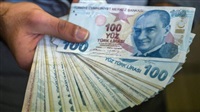 Turkish lira drops