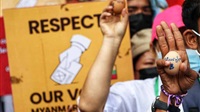 Myanmar protesters