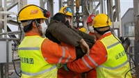 Rescuers in India