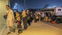 Rush of Afghan evacuees