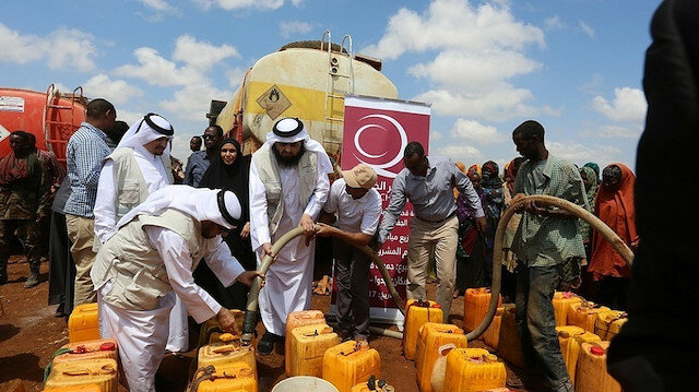 Qatar using aid to